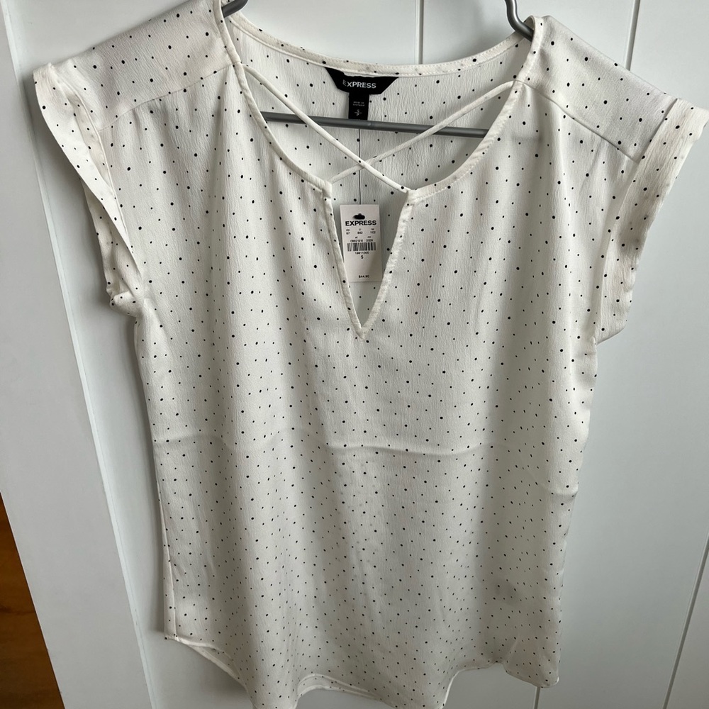 Express Polka Dot Top